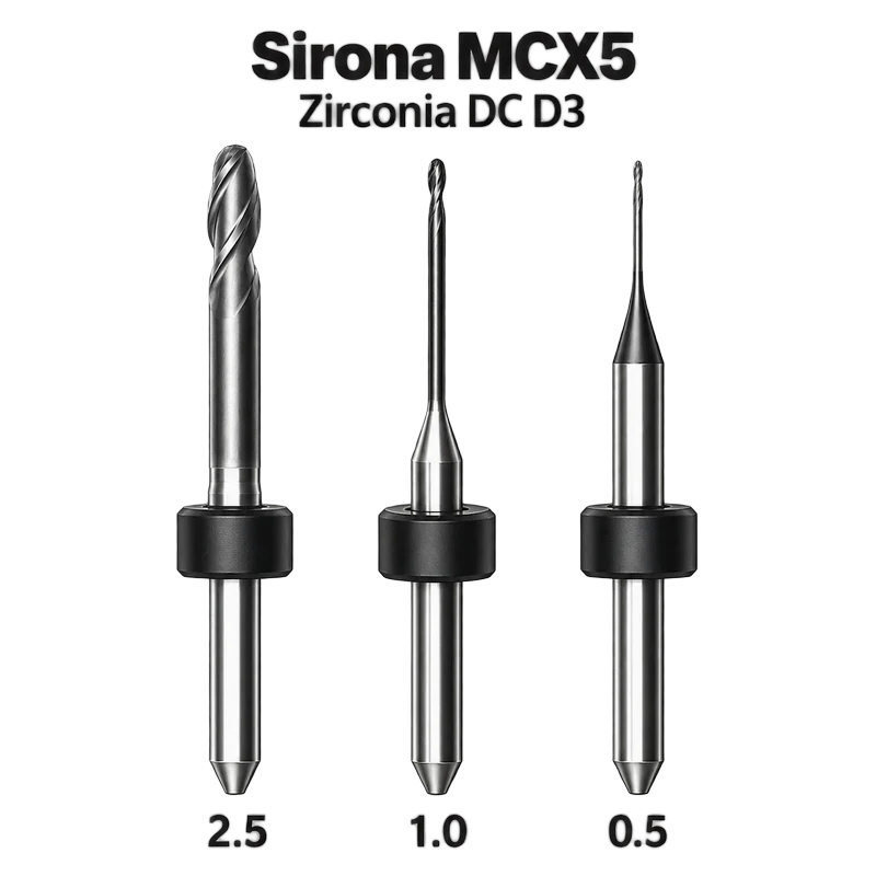 Lodden Milling Burs — Sirona MC X5